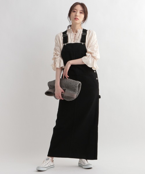 Andemiu（アンデミュウ）の「デザインティアードブラウス948040（シャツ/ブラウス・レディース・ブラック/ベージュ/オフホワイト・FREE）」の13枚目の写真