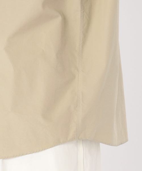 Morris & Sons（モリスアンドサンズ）の「【MORRIS & SONS】半袖バンドカラーシャツ MEN（シャツ/ブラウス・メンズ・ホワイト/ブラック/ベージュ・2/3）」の10枚目の写真