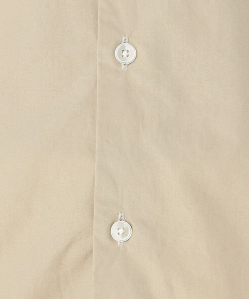 Morris & Sons（モリスアンドサンズ）の「【MORRIS & SONS】半袖バンドカラーシャツ MEN（シャツ/ブラウス・メンズ・ホワイト/ブラック/ベージュ・2/3）」の12枚目の写真