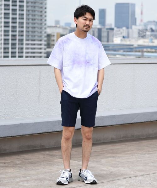 SCREEN STARS(スクリーンスターズ)の「SHIPS: SCREEN STARS タイダイ染め Tシャツ(Tシャツ/カットソー・メンズ・ライトグレー/ライトブルー/ピンク・SMALL/MEDIUM/LARGE)」の4枚目の写真