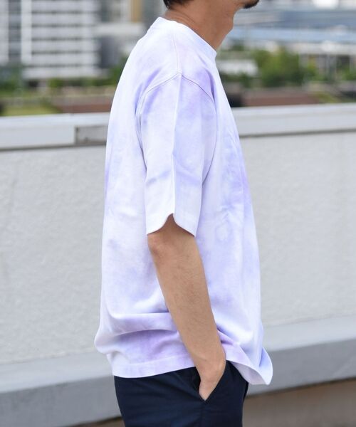 SCREEN STARS(スクリーンスターズ)の「SHIPS: SCREEN STARS タイダイ染め Tシャツ(Tシャツ/カットソー・メンズ・ライトグレー/ライトブルー/ピンク・SMALL/MEDIUM/LARGE)」の5枚目の写真