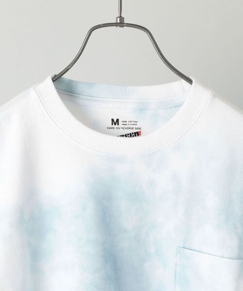 SCREEN STARS(スクリーンスターズ)の「SHIPS: SCREEN STARS タイダイ染め Tシャツ(Tシャツ/カットソー・メンズ・ライトグレー/ライトブルー/ピンク・SMALL/MEDIUM/LARGE)」の8枚目の写真