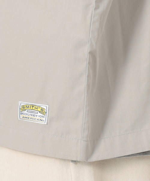 SMITH'S(スミス)の「【SMITH'S AMERICAN/スミスアメリカン】オーバーサイズ ツイルワーク半袖シャツ(シャツ/ブラウス・メンズ・アッシュグレー/ブラック/ベージュ・M/L/XL)」の9枚目の写真