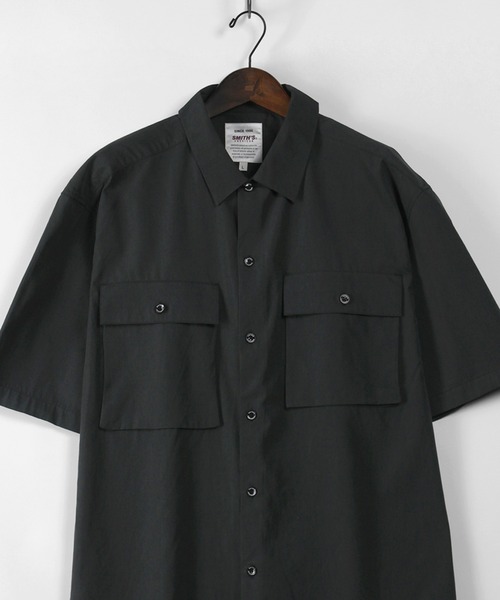 SMITH'S(スミス)の「【SMITH'S AMERICAN/スミスアメリカン】オーバーサイズ ツイルワーク半袖シャツ(シャツ/ブラウス・メンズ・アッシュグレー/ブラック/ベージュ・M/L/XL)」の15枚目の写真
