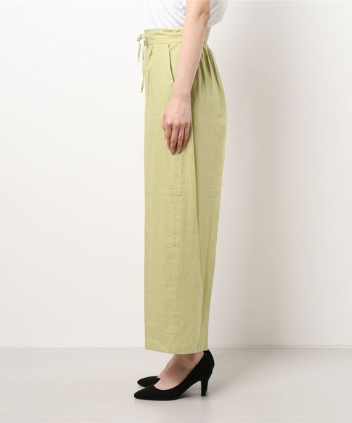 ELVENCE DEUX(エルベンスドゥ)の「レーヨンアサワイドPT(その他パンツ・レディース・ベージュ/ブルー/グリーン/キナリ・S/M/L)」の5枚目の写真