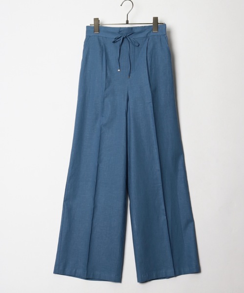 ELVENCE DEUX(エルベンスドゥ)の「レーヨンアサワイドPT(その他パンツ・レディース・ベージュ/ブルー/グリーン/キナリ・S/M/L)」の8枚目の写真