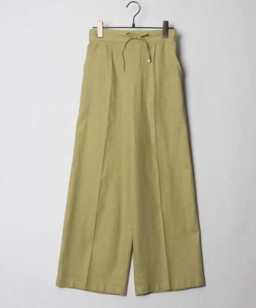 ELVENCE DEUX(エルベンスドゥ)の「レーヨンアサワイドPT(その他パンツ・レディース・ベージュ/ブルー/グリーン/キナリ・S/M/L)」の10枚目の写真