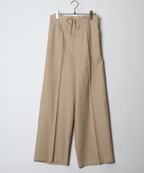 ELVENCE DEUX(エルベンスドゥ)の「レーヨンアサワイドPT(その他パンツ・レディース・ベージュ/ブルー/グリーン/キナリ・S/M/L)」の12枚目の写真