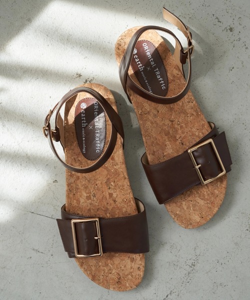 earth music&ecology（アースミュージックアンドエコロジー）の「ORiental TRaffic ベルトサンダル ＊（サンダル・レディース・ブラック/ブラウン・S/M/L）」の2枚目の写真