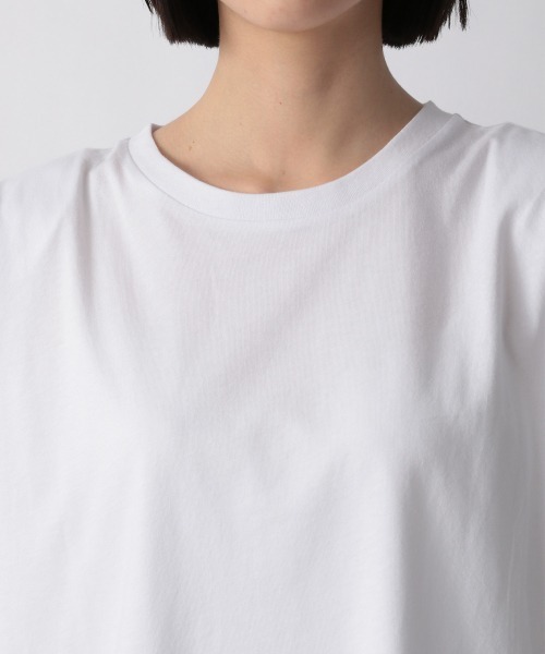 LOWRYS FARM（ローリーズファーム）の「ショルダーパットノースリーブ　948774（Tシャツ/カットソー・レディース・ブラック/ブルー系その他/オフホワイト/グレー・FREE）」の9枚目の写真