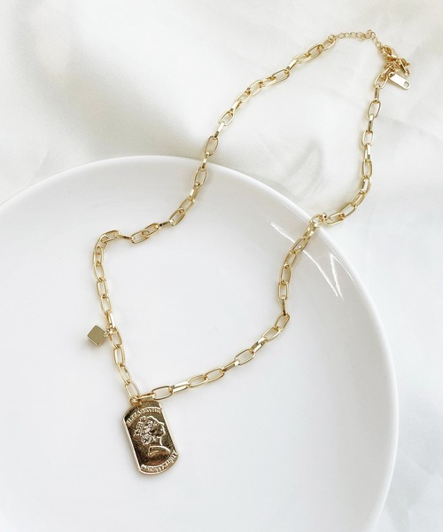 kutir(クティール)の「プレートネックレス(ネックレス・レディース・ゴールド・FREE)」の3枚目の写真