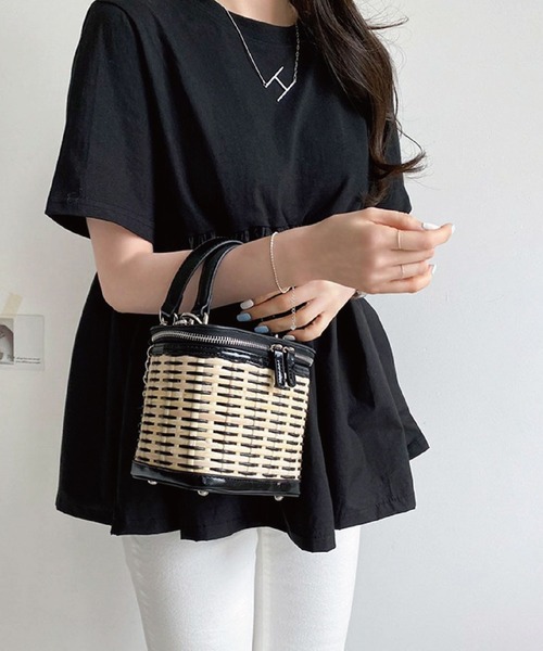 meJane(ミージェーン)の「異素材フリル切替カットTシャツ【ZOZOTOWN限定】(Tシャツ/カットソー・レディース・ホワイト/ブラック・FREE)」の6枚目の写真