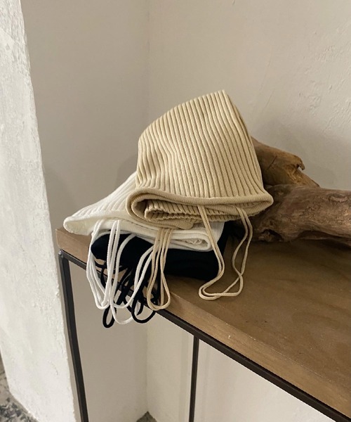 lawgy（ラウジー）の「rib knit camisole（キャミソール・レディース・ホワイト/ベージュ/ブラック・FREE）」の11枚目の写真