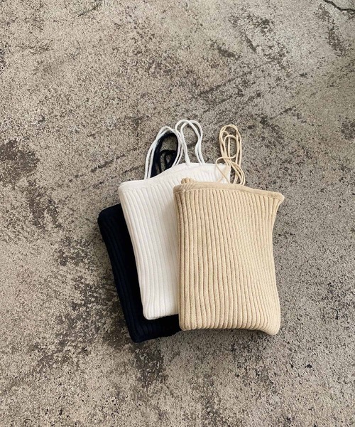 lawgy（ラウジー）の「rib knit camisole（キャミソール・レディース・ホワイト/ベージュ/ブラック・FREE）」の22枚目の写真