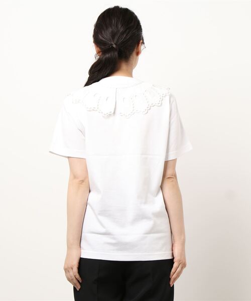 CAPRICIEUX LE'MAGE（カプリシューレマージュ）の「付け襟Eden Tシャツ（Tシャツ/カットソー・レディース・チャコールグレー/ホワイト・FREE）」の3枚目の写真