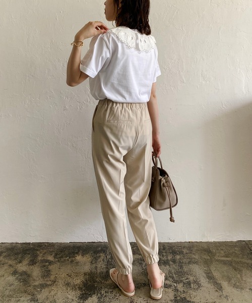 CAPRICIEUX LE'MAGE（カプリシューレマージュ）の「付け襟Eden Tシャツ（Tシャツ/カットソー・レディース・チャコールグレー/ホワイト・FREE）」の11枚目の写真