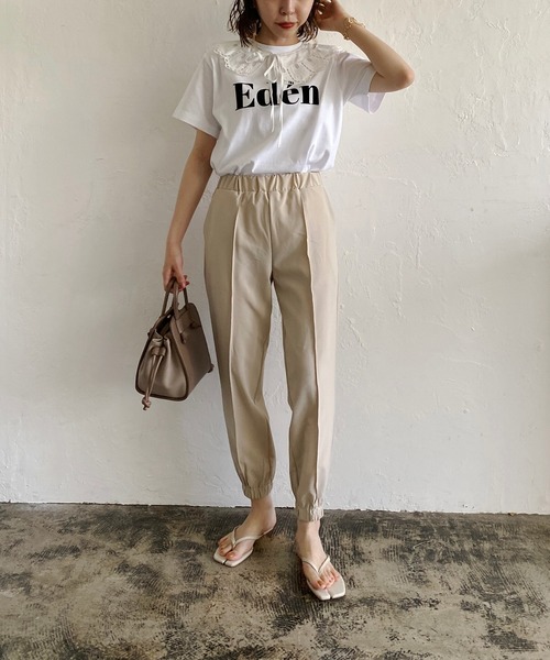 CAPRICIEUX LE'MAGE（カプリシューレマージュ）の「付け襟Eden Tシャツ（Tシャツ/カットソー・レディース・チャコールグレー/ホワイト・FREE）」の13枚目の写真