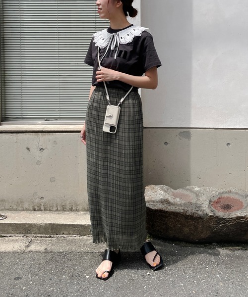 CAPRICIEUX LE'MAGE（カプリシューレマージュ）の「付け襟Eden Tシャツ（Tシャツ/カットソー・レディース・チャコールグレー/ホワイト・FREE）」の18枚目の写真