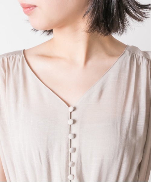 RANDA(ランダ)の「ギャザーティアードワンピース(ワンピース・レディース・グレー/イエロー/ブルー・1/0)」の16枚目の写真