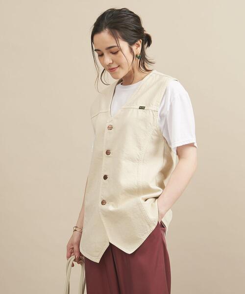 BEAUTY&YOUTH UNITED ARROWS(ビューティーアンドユースユナイテッドアローズ)の「【別注】<Wrangler>デニムベスト ∴◆(ベスト・レディース・オフホワイト/ブラック・FREE)」の6枚目の写真