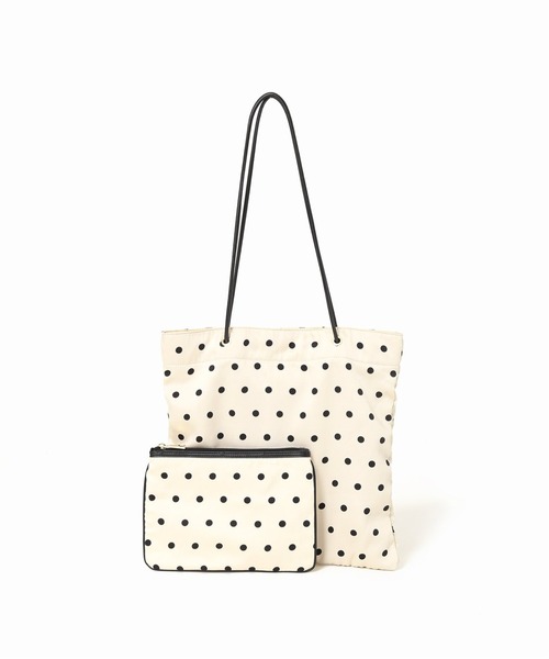 SLOBE IENA（スローブイエナ）の「SLOBE IENA ECO トートバッグ◆（トートバッグ・レディース・ブラック/ホワイト・FREE）」の3枚目の写真