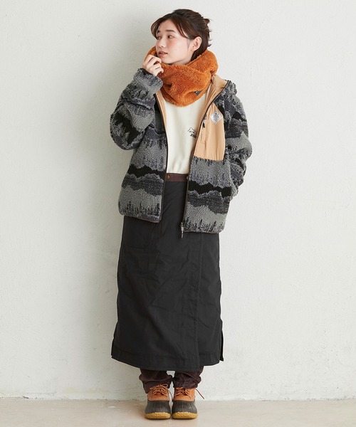 KRIFF MAYER Lady's Collection(クリフメイヤーレディースコレクション)の「HINOKO2WAY巻きスカート(スカート・レディース・ブラウン/ブラック/ベージュ/カーキ・MEDIUM/LARGE)」の10枚目の写真