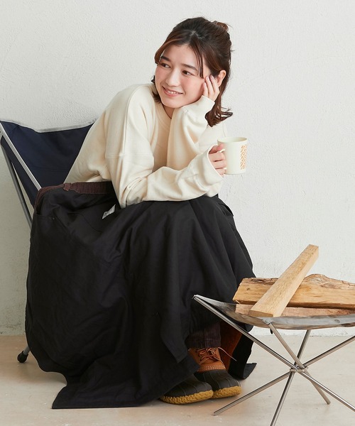 KRIFF MAYER Lady's Collection(クリフメイヤーレディースコレクション)の「HINOKO2WAY巻きスカート(スカート・レディース・ブラウン/ブラック/ベージュ/カーキ・MEDIUM/LARGE)」の15枚目の写真