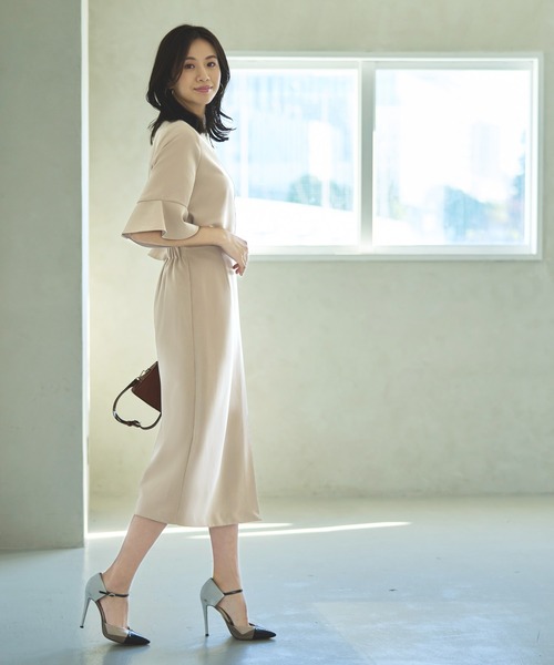 RUIRUE BOUTIQUE(ルイルエブティック)の「ラップスカート(スカート・レディース・チャコール/ブルーグレー/ベージュ・マルチサイズ)」の8枚目の写真
