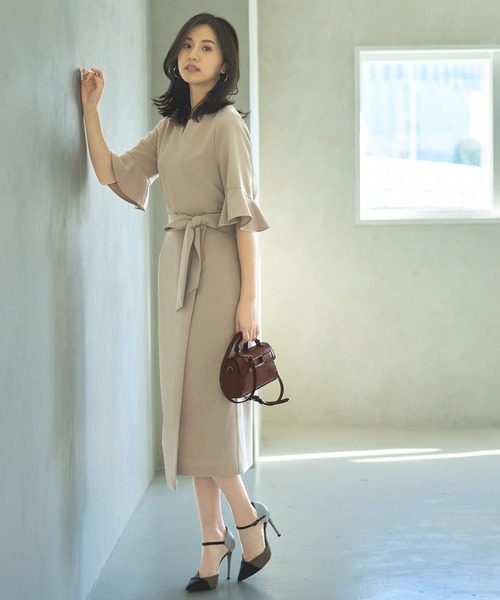 RUIRUE BOUTIQUE(ルイルエブティック)の「ラップスカート(スカート・レディース・チャコール/ブルーグレー/ベージュ・マルチサイズ)」の9枚目の写真