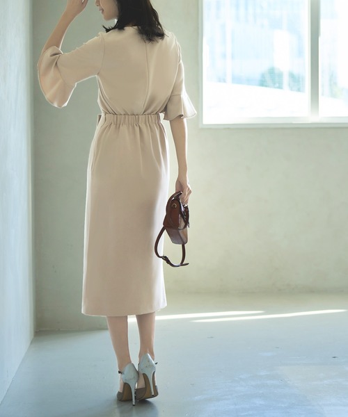 RUIRUE BOUTIQUE(ルイルエブティック)の「ラップスカート(スカート・レディース・チャコール/ブルーグレー/ベージュ・マルチサイズ)」の10枚目の写真