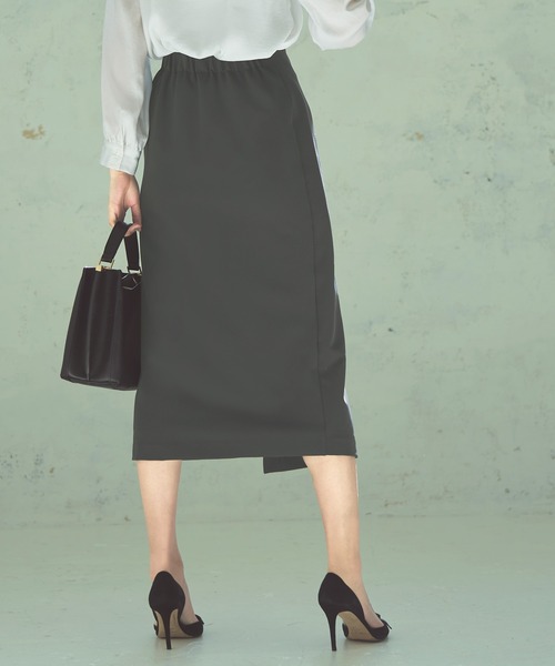 RUIRUE BOUTIQUE(ルイルエブティック)の「ラップスカート(スカート・レディース・チャコール/ブルーグレー/ベージュ・マルチサイズ)」の20枚目の写真