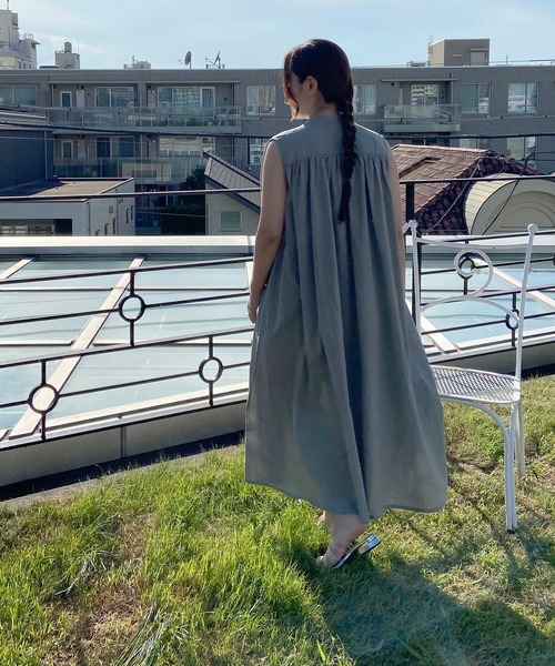 AS KNOW AS plus（アズノゥアズプラス）の「☆ナチュラルノースリーブワンピース（ワンピース・レディース・ブラック/ミント/ネイビー・FREE）」の10枚目の写真