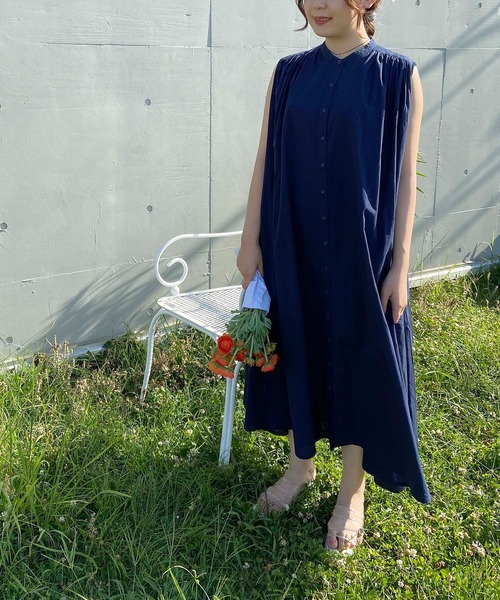 AS KNOW AS plus（アズノゥアズプラス）の「☆ナチュラルノースリーブワンピース（ワンピース・レディース・ブラック/ミント/ネイビー・FREE）」の12枚目の写真