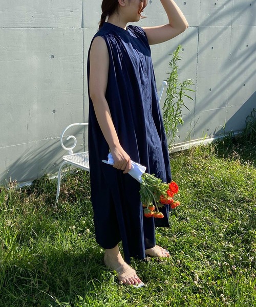AS KNOW AS plus（アズノゥアズプラス）の「☆ナチュラルノースリーブワンピース（ワンピース・レディース・ブラック/ミント/ネイビー・FREE）」の14枚目の写真