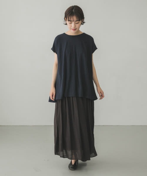 かぐれ(カグレ)の「コットンピンタックスカート(スカート・レディース・カーキ/ブラック系その他・FREE)」の9枚目の写真