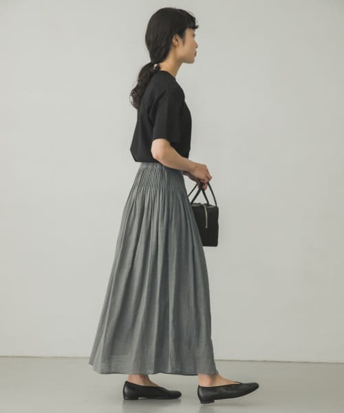 かぐれ(カグレ)の「コットンピンタックスカート(スカート・レディース・カーキ/ブラック系その他・FREE)」の21枚目の写真