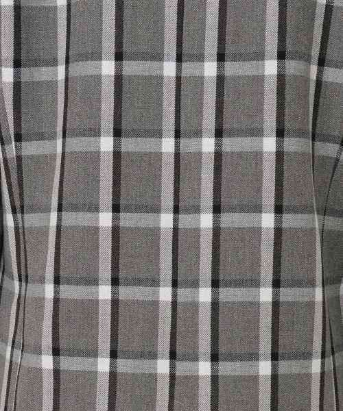 REDYAZEL(レディアゼル)の「チェックテーラードジャケット(ノーカラージャケット・レディース・ブラウン/グレー・FREE)」の19枚目の写真