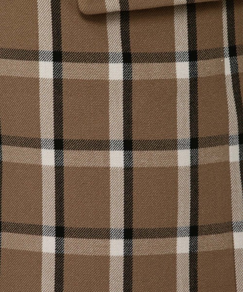 REDYAZEL(レディアゼル)の「チェックテーラードジャケット(ノーカラージャケット・レディース・ブラウン/グレー・FREE)」の11枚目の写真