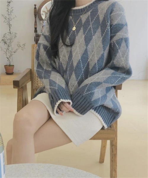 MAISON DE THERESE(メゾン ド テレーズ)の「オーバーシルエット ノルディック ニット(ニット/セーター・レディース・A/B・FREE)」の11枚目の写真