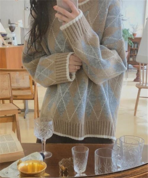 MAISON DE THERESE(メゾン ド テレーズ)の「オーバーシルエット ノルディック ニット(ニット/セーター・レディース・A/B・FREE)」の4枚目の写真