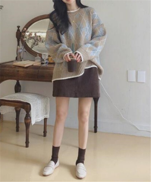 MAISON DE THERESE(メゾン ド テレーズ)の「オーバーシルエット ノルディック ニット(ニット/セーター・レディース・A/B・FREE)」の10枚目の写真