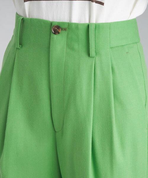 green label relaxing(グリーンレーベルリラクシング)の「サキソニー ワイド パンツ -ウォッシャブル-(その他パンツ・レディース・オフホワイト/ケリー/モカ・40/38/42/36/34)」の13枚目の写真