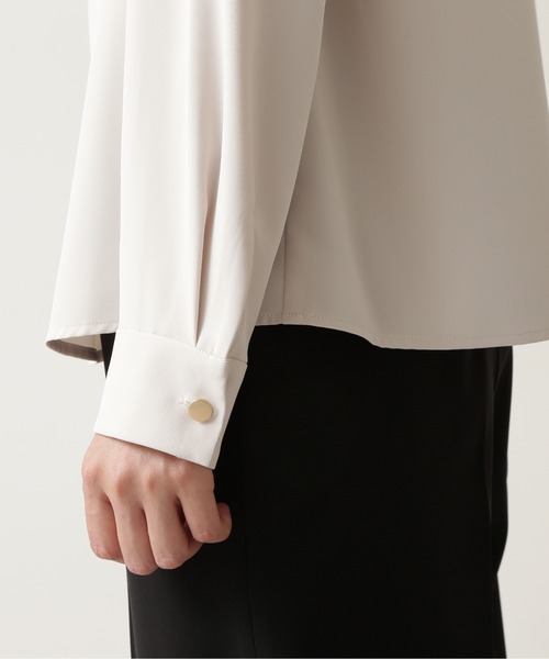 NATURAL BEAUTY BASIC（ナチュラルビューティーベーシック）の「ラッフルボウタイブラウス/0171210903（シャツ/ブラウス・レディース・ピンク/チャコールグレー/グレイッシュベージュ/ピンク系その他5・MEDIUM/SMALL）」の18枚目の写真