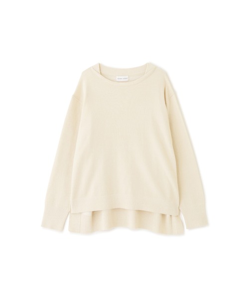 human woman（ヒューマンウーマン）の「◆サイドボタンニットプルオーバー（ニット/セーター・レディース・ホワイト系その他/グレー系その他・MEDIUM）」の5枚目の写真