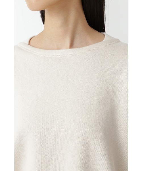 human woman（ヒューマンウーマン）の「◆サイドボタンニットプルオーバー（ニット/セーター・レディース・ホワイト系その他/グレー系その他・MEDIUM）」の3枚目の写真