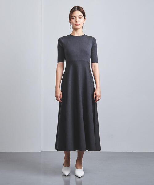 UNITED ARROWS（ユナイテッドアローズ）の「＜UNITED ARROWS＞ロング フレアワンピース RPSP/G（ワンピース・レディース・ブラック/ダークグレー・フリー）」の6枚目の写真