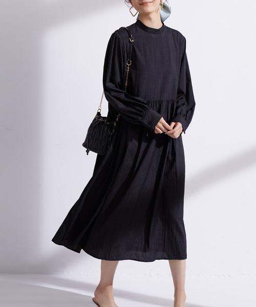 ワッシャー素材スモックワンピース ワンピース Saison De Papillon セゾンドパピヨン のファッション通販 Zozotown