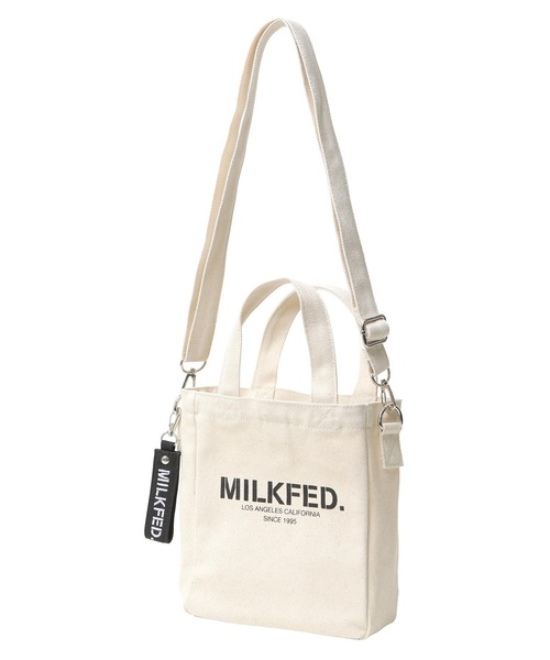 MILKFED.（ミルクフェド）の「STENCIL SQUARE SHOULDER BAG（ショルダーバッグ・レディース・ホワイト/ブラック/ベージュ・ONE SIZE）」の16枚目の写真