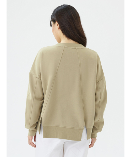 GAP（ギャップ）の「オーバーサイズ ラウンドヘム クルーネック スウェット（スウェット・レディース・ブルー/ブラック/ネイビー/グレー系その他/その他・XS/S/M/L/XL/XXS）」の7枚目の写真