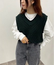 ジャガードニットベスト【ZOZOTOWN限定アイテム】